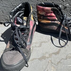 Floral Van high tops | size 8